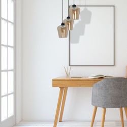 Lampa wisząca SANTIAGO AMBER 3xE27 Lampa wisząca SANTIAGO AMBER 3xE27