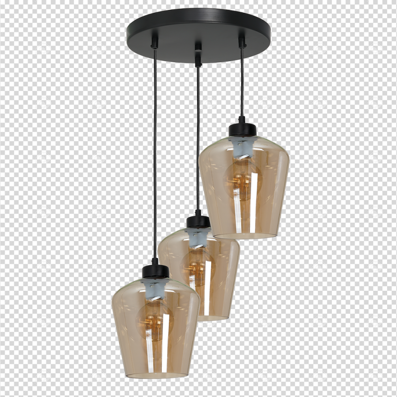 Lampa wisząca SANTIAGO AMBER 3xE27 Lampa wisząca SANTIAGO AMBER 3xE27