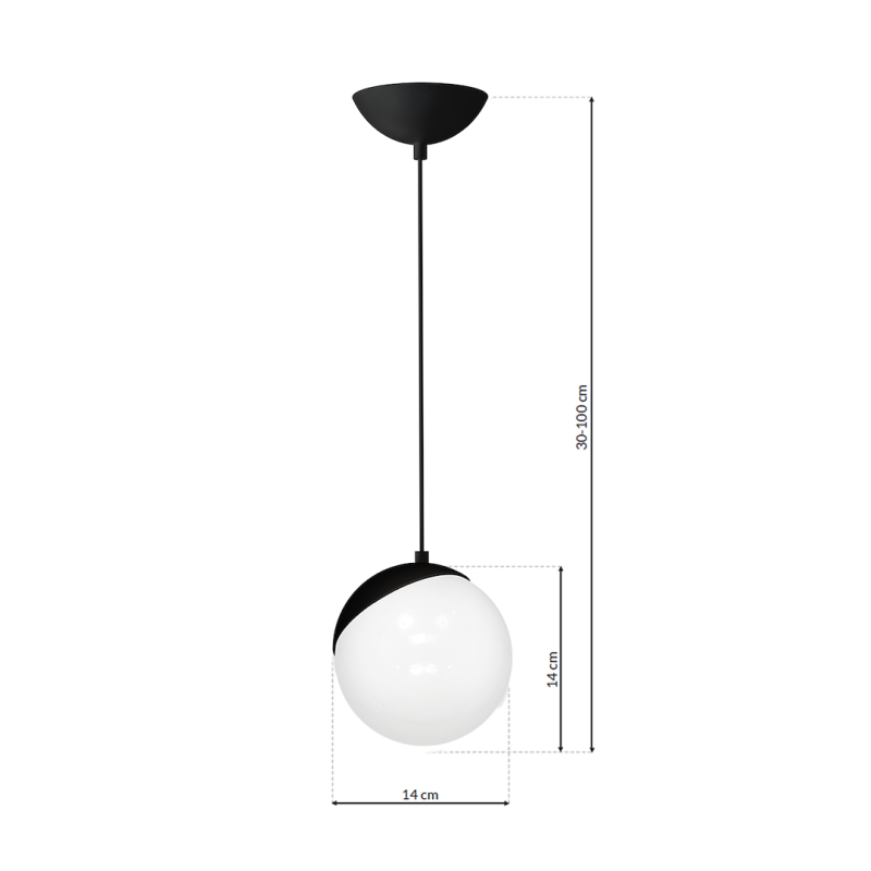 Pendant lamp SFERA BLACK 1xE14 Pendant lamp SFERA BLACK 1xE14
