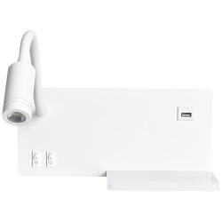 Lampa nocna z półką Shelf Led 4W+5W+2W lewa Biały Lampa nocna z półką Shelf Led 4W+5W+2W lewa Biały