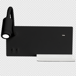 Lampa nocna z półką SHELF BLACK LED 4W+5W+2W Lampa nocna z półką SHELF BLACK LED 4W+5W+2W