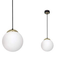 Hanging lamp SPARTA BLACK / GOLD 1xE27