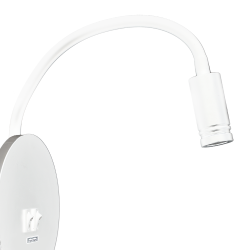 Lampka nocna BASE 8W+2W WHITE Lampka nocna BASE 8W+2W WHITE