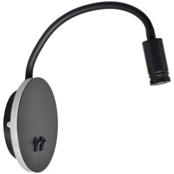 Lampka nocna BASE 8W+2W BLACK Lampka nocna BASE 8W+2W BLACK