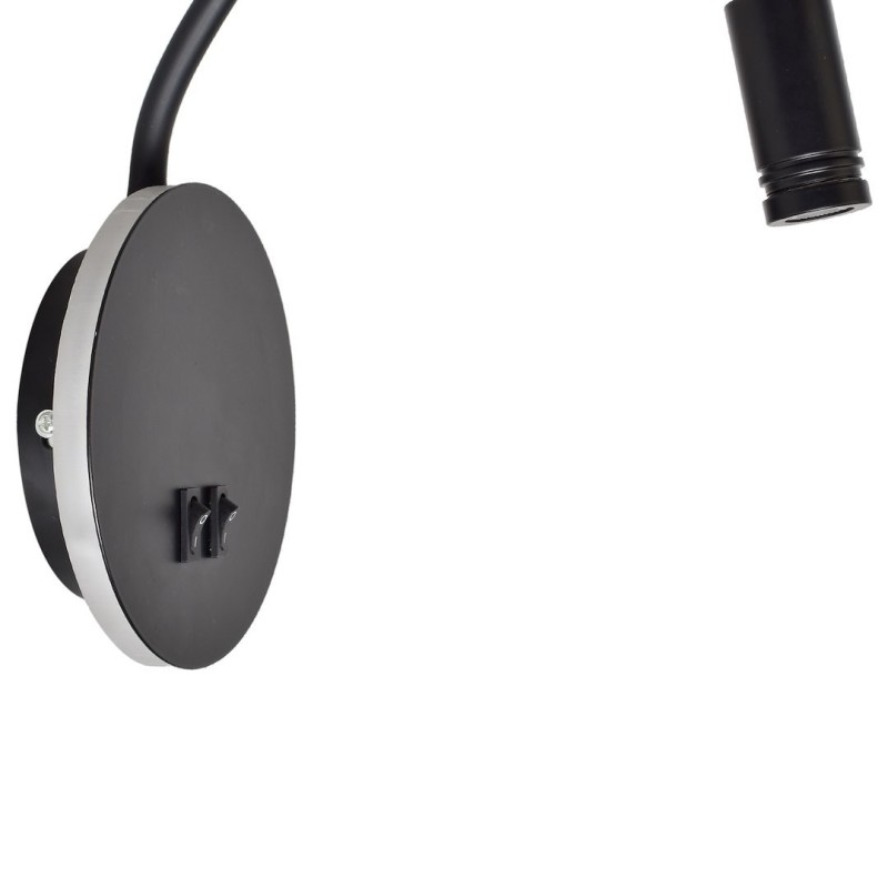 Lampka nocna BASE 8W+2W BLACK Lampka nocna BASE 8W+2W BLACK