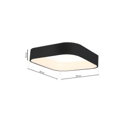 Plafon ASTRO BLACK 40W LED 3000K-4000K Plafon ASTRO BLACK 40W LED 3000K-4000K