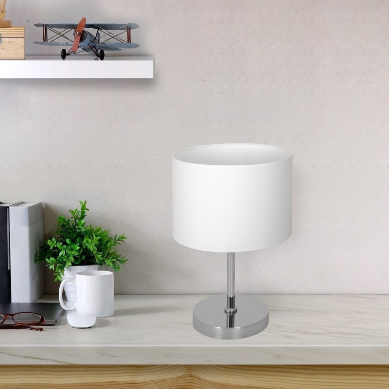 CASINO WHITE/CHROME Table Lamp 1xE27 CASINO WHITE/CHROME Table Lamp 1xE27