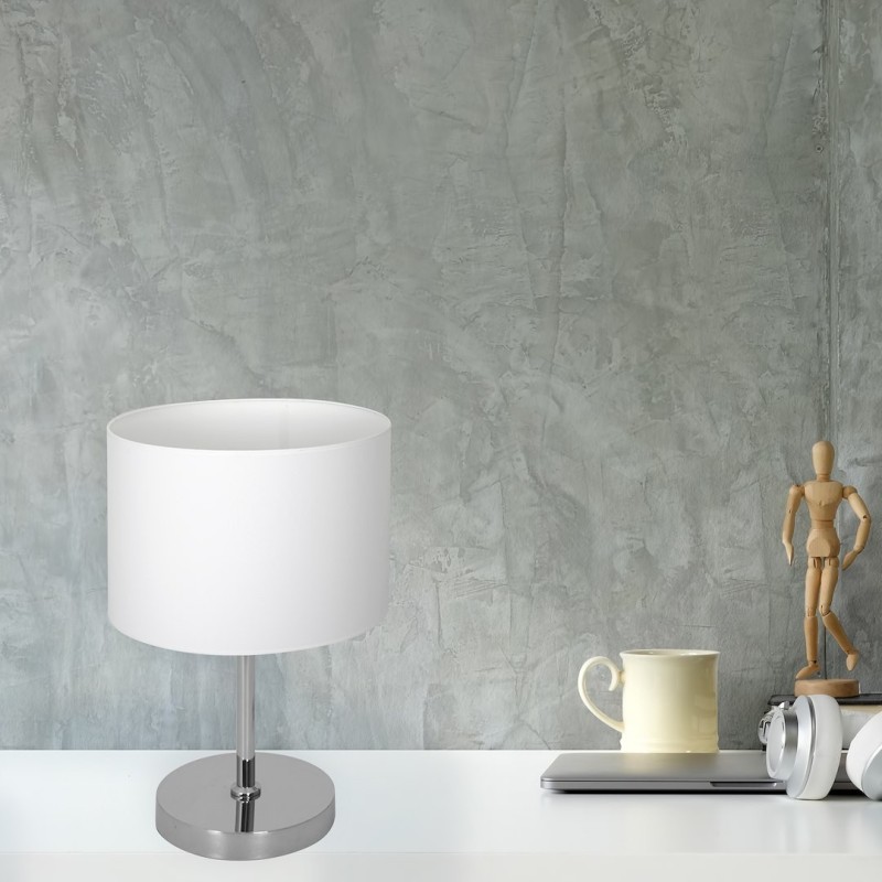 CASINO WHITE/CHROME Table Lamp 1xE27 CASINO WHITE/CHROME Table Lamp 1xE27
