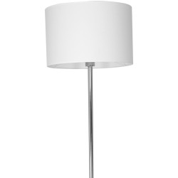 Standing Lamp Casino 1xE27 White / Chrome Standing Lamp Casino 1xE27 White / Chrome