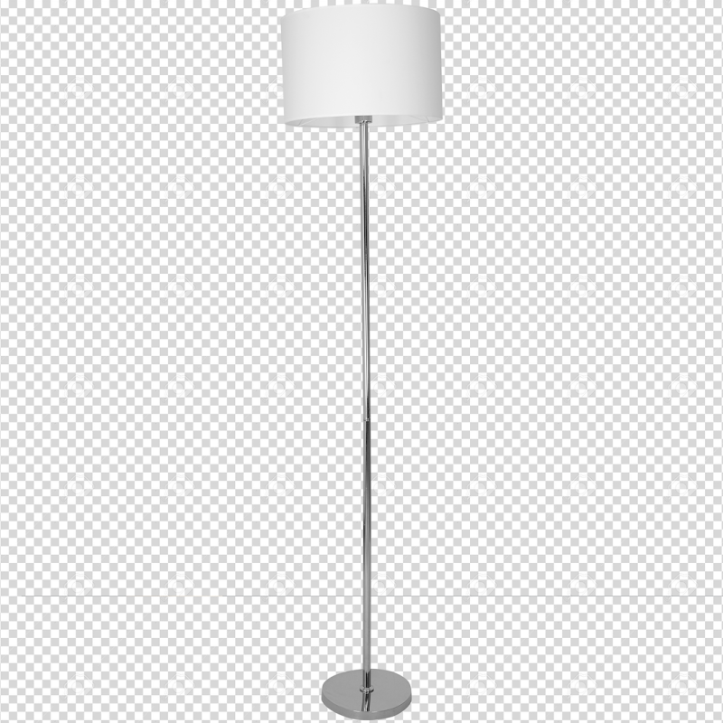Standing Lamp Casino 1xE27 White / Chrome Standing Lamp Casino 1xE27 White / Chrome