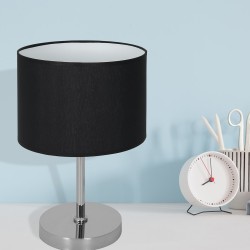 Lámpara de mesa CASINO NEGRO/CROMO 1xE27 Lámpara de mesa CASINO NEGRO/CROMO 1xE27