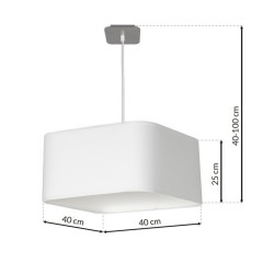 Lampa wisząca NAPOLI WHITE/CHROME 1xE27 Lampa wisząca NAPOLI WHITE/CHROME 1xE27