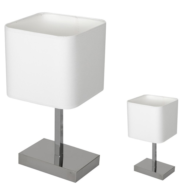 Lampka stołowa NAPOLI WHITE/CHROME 1xE27 Lampka stołowa NAPOLI WHITE/CHROME 1xE27