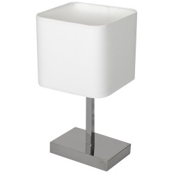 Lampka stołowa NAPOLI WHITE/CHROME 1xE27 Lampka stołowa NAPOLI WHITE/CHROME 1xE27