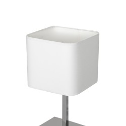 Lampka stołowa NAPOLI WHITE/CHROME 1xE27 Lampka stołowa NAPOLI WHITE/CHROME 1xE27