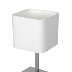 Lampka stołowa NAPOLI WHITE/CHROME 1xE27 Lampka stołowa NAPOLI WHITE/CHROME 1xE27