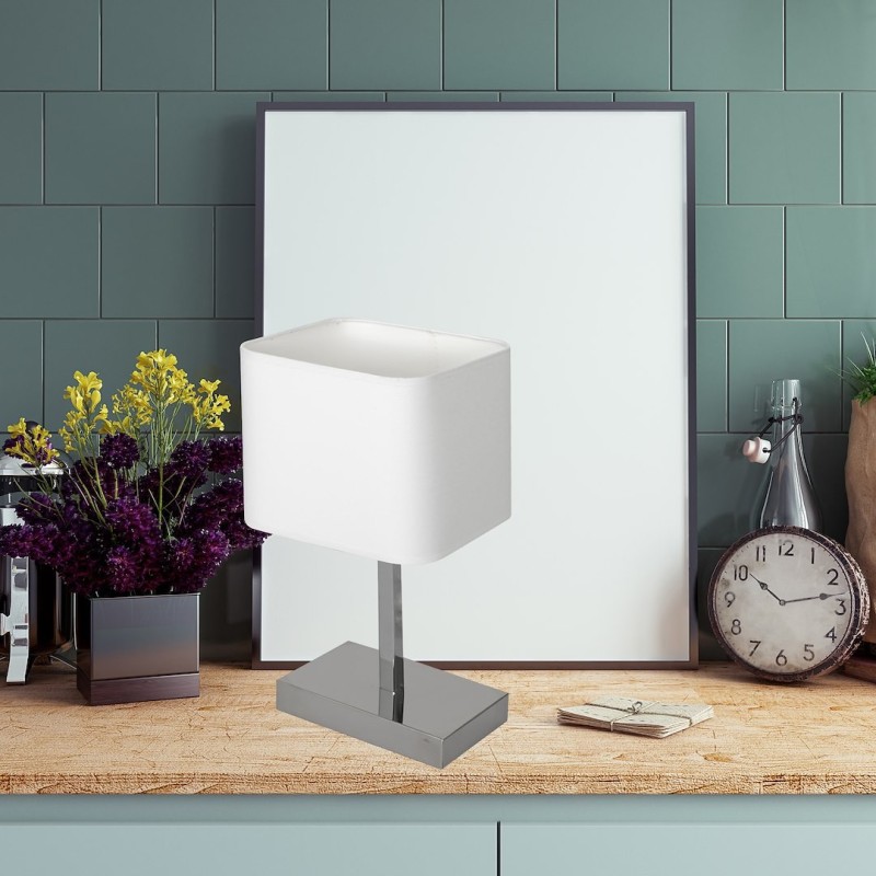 NAPOLI WHITE/CHROME Table Lamp 1xE27 NAPOLI WHITE/CHROME Table Lamp 1xE27