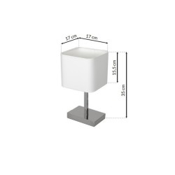 Lampka stołowa NAPOLI WHITE/CHROME 1xE27 Lampka stołowa NAPOLI WHITE/CHROME 1xE27