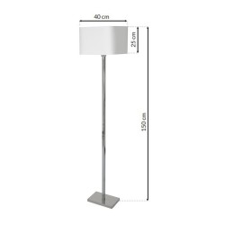 Lampa stojąca Napoli 1xE27 Biały / Chrom Lampa stojąca Napoli 1xE27 Biały / Chrom