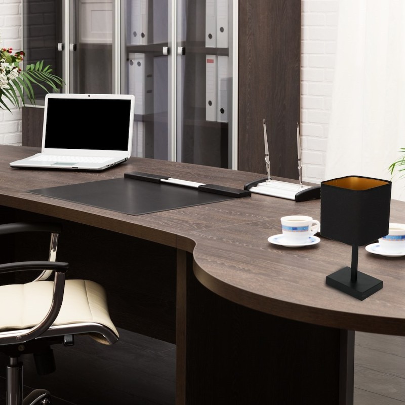 Lámpara de mesa NAPOLI BLACK/GOLD 1xE27 Lámpara de mesa NAPOLI BLACK/GOLD 1xE27
