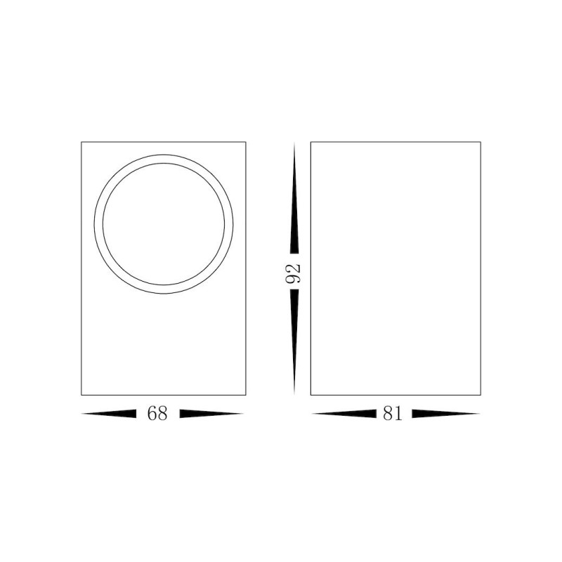 Garden Wall Light BOKA 1xGU10 IP44 Garden Wall Light BOKA 1xGU10 IP44