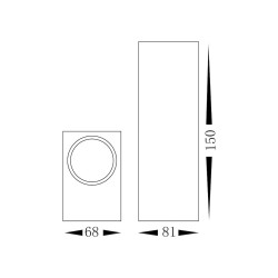 Garden Wall Light BOKA 2xGU10 IP44 Garden Wall Light BOKA 2xGU10 IP44
