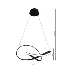 LAMPA WISZĄCA CAPPIO BLACK 36W LED LAMPA WISZĄCA CAPPIO BLACK 36W LED