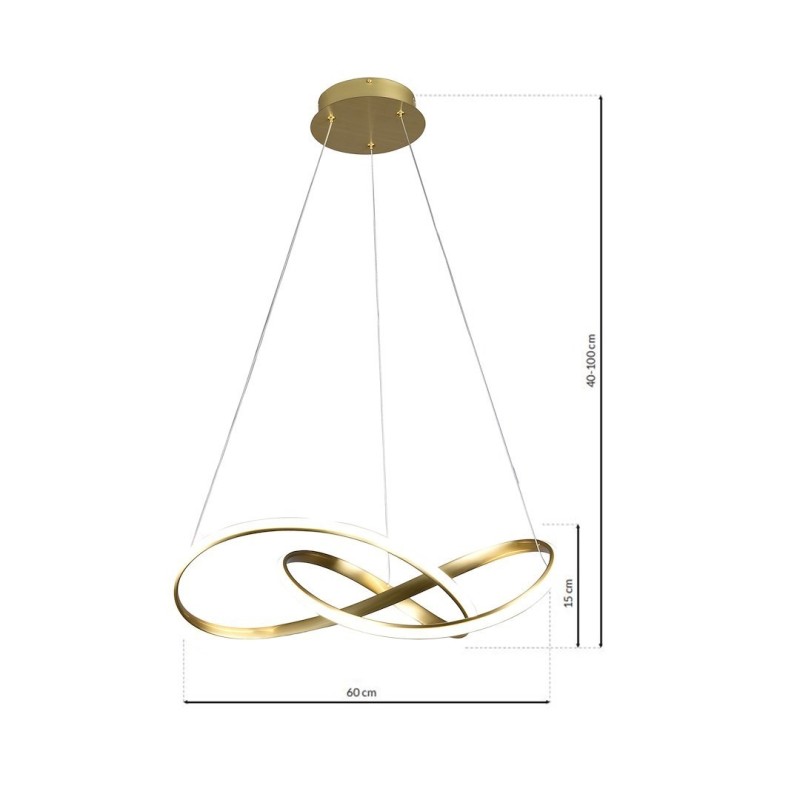 LAMPA WISZĄCA CAPPIO GOLD 36W LED LAMPA WISZĄCA CAPPIO GOLD 36W LED