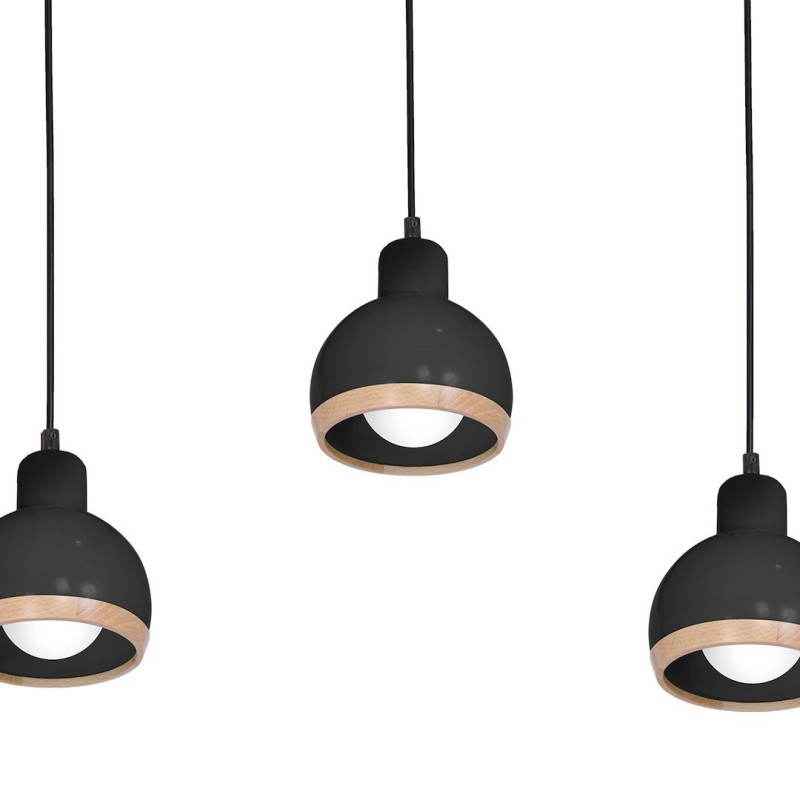 Lampa wisząca OVAL BLACK 3xE27 Lampa wisząca OVAL BLACK 3xE27