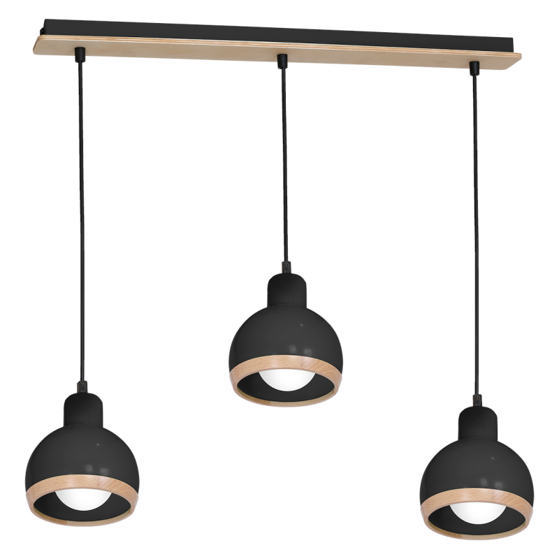 Lampa wisząca OVAL BLACK 3xE27 Lampa wisząca OVAL BLACK 3xE27