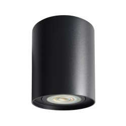 Black Bima Round Spot 1xGU10