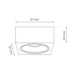 Bali Square White Recessed Fixture Bali Square White Recessed Fixture