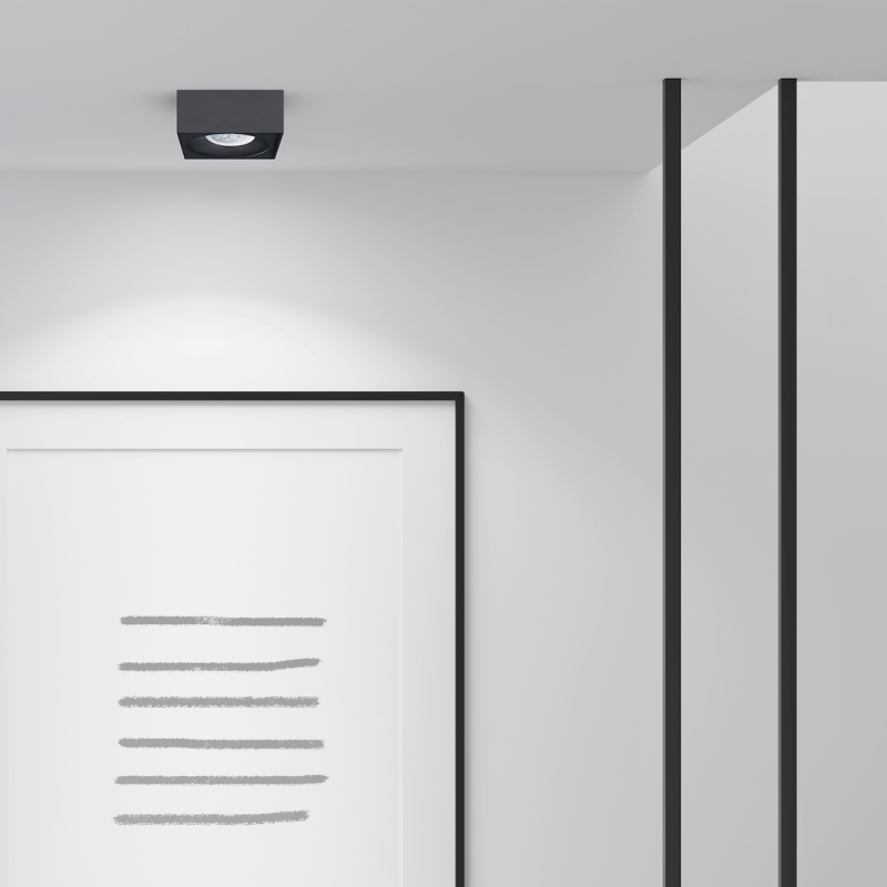 Bali Square Black Recessed Fixture Bali Square Black Recessed Fixture