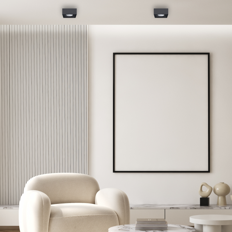 Bali Square Black Recessed Fixture Bali Square Black Recessed Fixture