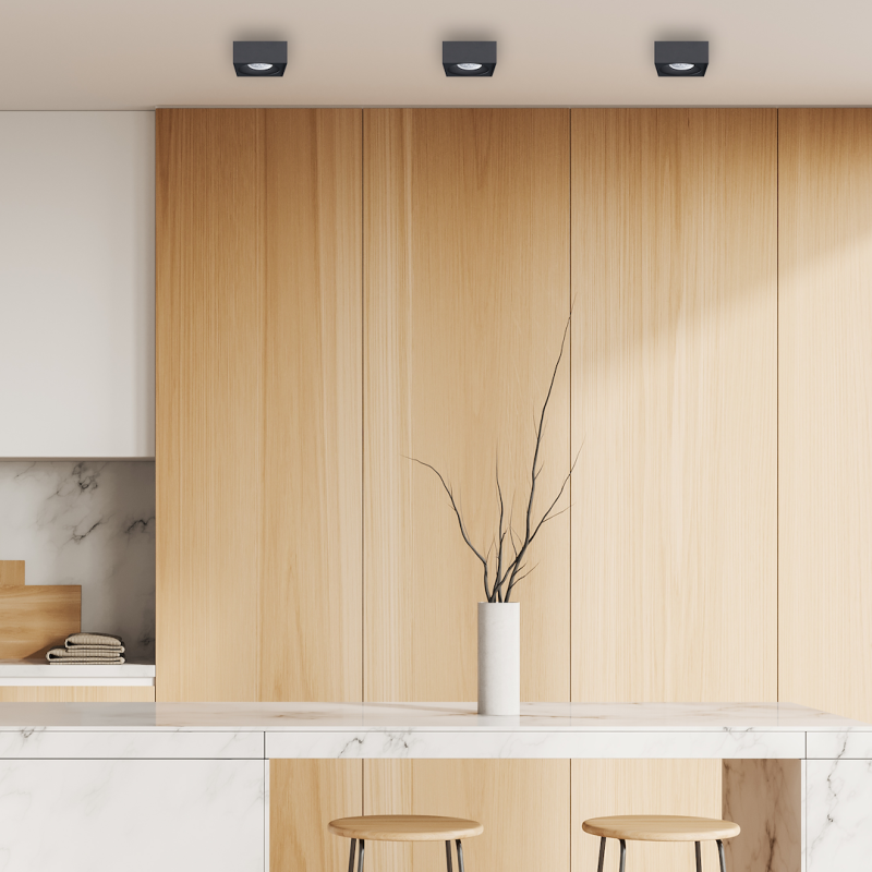 Bali Square Black Recessed Fixture Bali Square Black Recessed Fixture