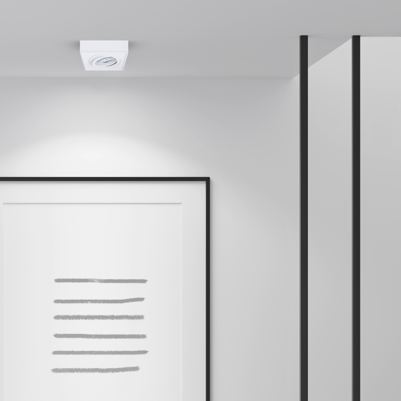 Nusa Square White Recessed Fixture Nusa Square White Recessed Fixture