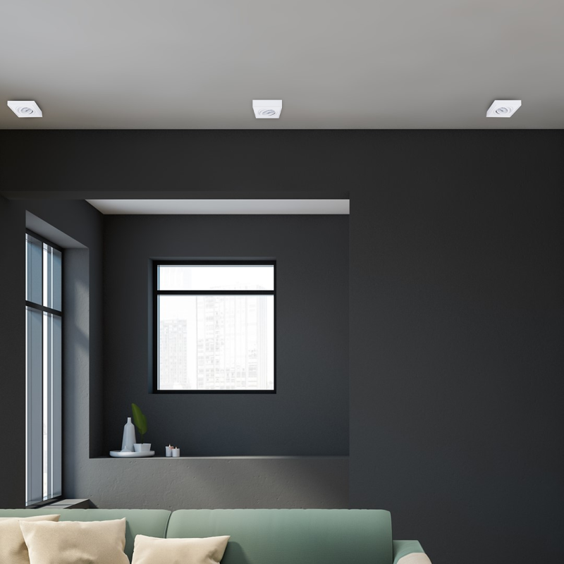 Nusa Square White Recessed Fixture Nusa Square White Recessed Fixture
