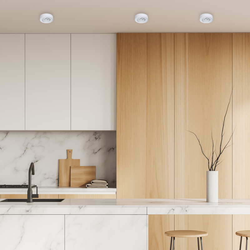 Nusa Round White Recessed Fixture Nusa Round White Recessed Fixture