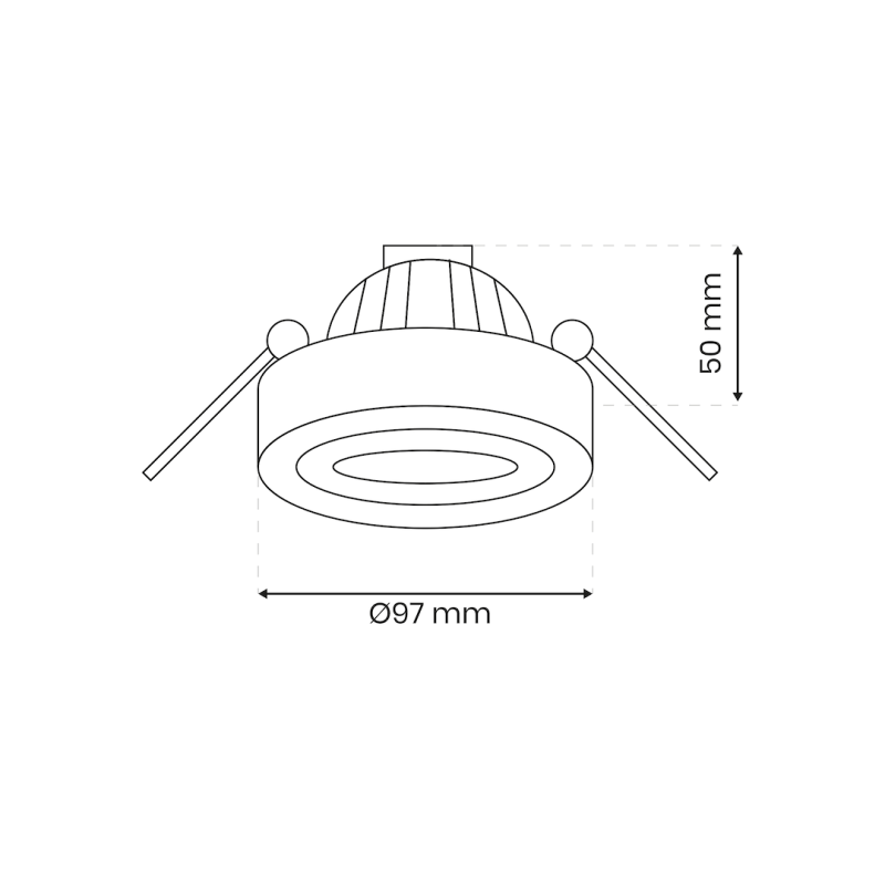 Oprawa Podtynkowa Nusa Round White Oprawa Podtynkowa Nusa Round White