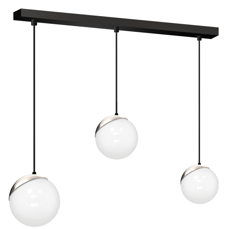 Lampa wisząca SFERA BLACK/CHROME 3xE14 Lampa wisząca SFERA BLACK/CHROME 3xE14