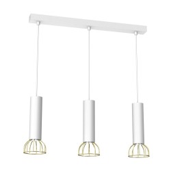 Lampa wisząca Dante 3x mini GU10 Biały/Złoty