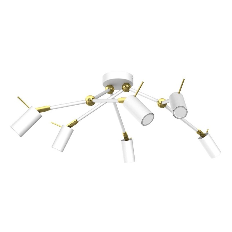 Lampa sufitowa Iris 6x mini GU10 Biały/Złoty