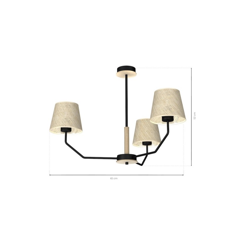 Lampa wisząca ETNA Black 3xE27 Lampa wisząca ETNA Black 3xE27
