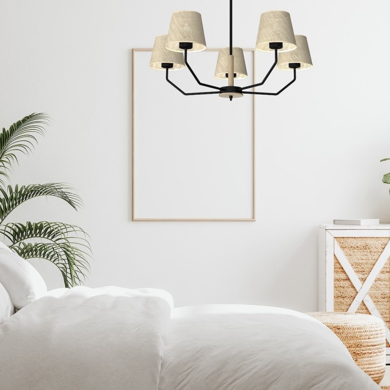 Lampa wisząca ETNA Black 5xE27 Lampa wisząca ETNA Black 5xE27