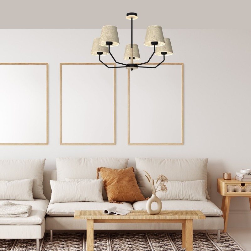 Lampa wisząca ETNA Black 5xE27 Lampa wisząca ETNA Black 5xE27