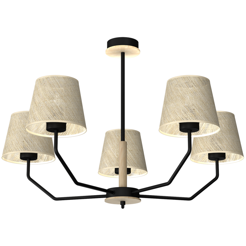 Lampa wisząca ETNA Black 5xE27 Lampa wisząca ETNA Black 5xE27