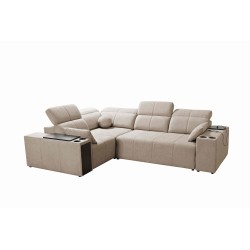 Milano II corner sofa with sleeping function – Woven, Verita 09 Verita 09