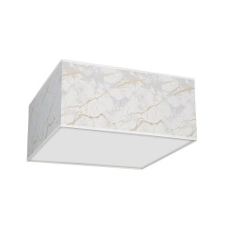 Ceiling lamp Senso square 2xE27 White/Gold