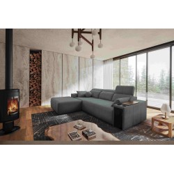 Milano I corner sofa with a sleeping function in Plecionka fabric, Verita 88 – elegance and functionality in one