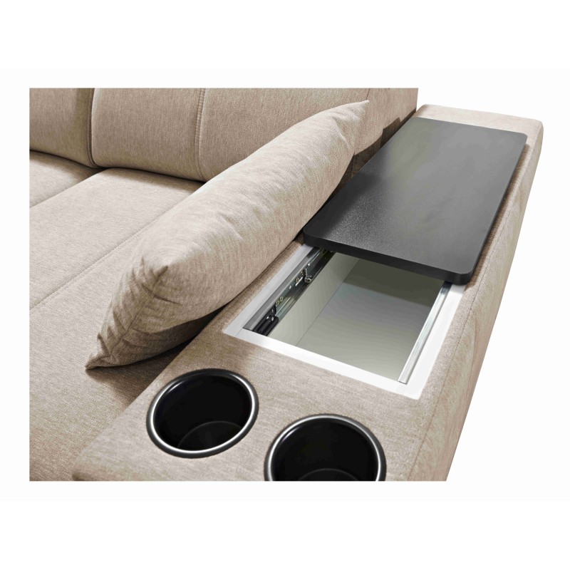Milano I corner sofa with a sleeping function in Plecionka fabric, Verita 80 – elegance and functionality in one Milano I corner sofa with a sleeping function in Plecionka fabric, Verita 80 – elegance and functionality in one